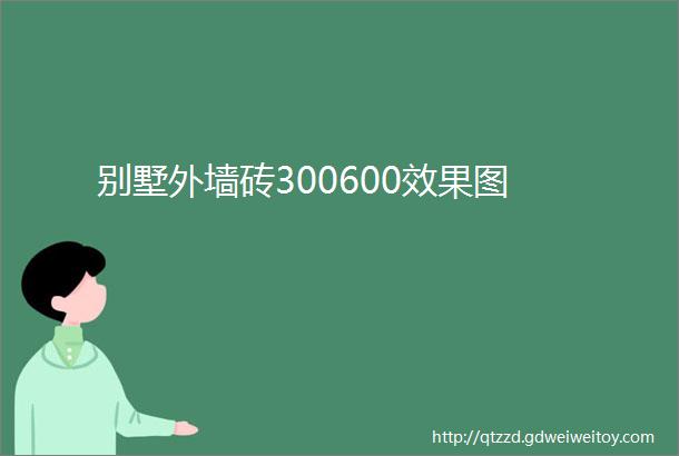 别墅外墙砖300600效果图